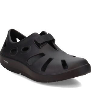 OOFOS Men's Black Slip-On Sandals